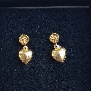 Sweet Heart 14k Gold Earrings